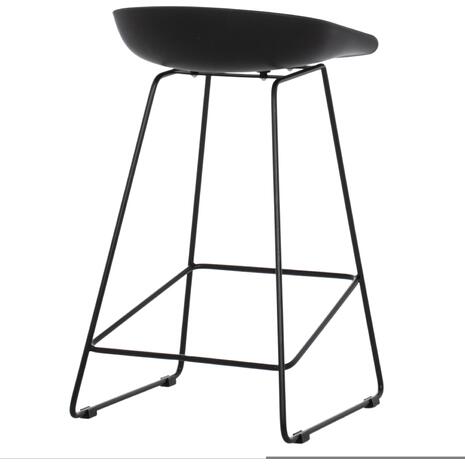 ΣΚΑΜΠΟ ΜΠΑΡ NAILA HM9299.02 ΜΑΥΡΟ ΜΕΣΑΙΟΥ ΥΨΟΥΣ 44x44x74Yεκ. (σετ 2 τεμαχίων)