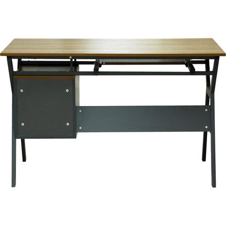 ΓΡΑΦΕΙΟ VITINO HM2130.03 ΜΕΛΑΜΙΝΗ-ΜΕΤΑΛΛΟ ΣΕ ΚΑΡΥΔΙ-ΓΚΡΙ 120X60X76εκ.