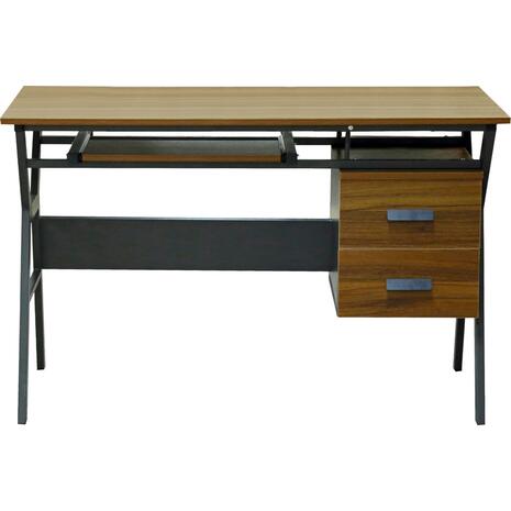 ΓΡΑΦΕΙΟ VITINO HM2130.03 ΜΕΛΑΜΙΝΗ-ΜΕΤΑΛΛΟ ΣΕ ΚΑΡΥΔΙ-ΓΚΡΙ 120X60X76εκ.