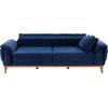 ΚΑΝΑΠΕΣ ΚΡΕΒΑΤΙ BENNINGTON ΤΡΙΘΕΣΙΟΣ ΜΠΛΕ HM3249.18 240x95x80 εκ.