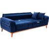 ΚΑΝΑΠΕΣ ΚΡΕΒΑΤΙ BENNINGTON ΤΡΙΘΕΣΙΟΣ ΜΠΛΕ HM3249.18 240x95x80 εκ.