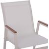 ΠΟΛΥΘΡΟΝΑ ΑΛΟΥΜΙΝΙΟΥ SHYLA HM5697.13 ΛΕΥΚΗ ΜΕ TEXTILENE & POLYWOOD 53x67x87 εκ.