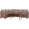 ΣΕΤ ΣΑΛΟΝΙ ΔΕΞΙΑ ΓΩΝΙΑ ΜΕ ΚΑΦΕ WICKER HM5756.02