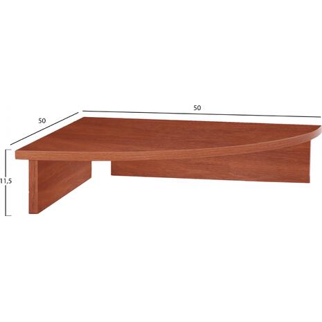 ΒΑΣΗ ΟΘΟΝΗΣ DEVON ΓΡΑΦΕΙΟΥ ΤΡΙΓΩΝΗ APPLE WOOD HM2451.04 50x50x11.6Υεκ.