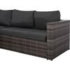 ΣΑΛΟΝΙ WICKER ΧΡΩΜΑ ΓΚΡΙ ΜΕ ΜΑΞΙΛΑΡΙΑ HM5816.01