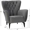 ΠΟΛΥΘΡΟΝΑ ΜΠΕΡΖΕΡΑ Τ. CHESTERFIELD ΒΕΛΟΥΔΟ ΓΚΡΙ HM9217.20 87x88x100 εκ. (Γκρι)