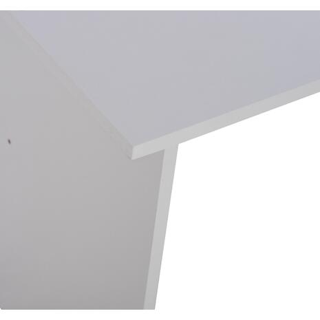 ΓΡΑΦΕΙΟ ΜΕΛΑΜΙΝΗΣ ENSLEY HM2029.05 ΜΕ 3 ΣΥΡΤΑΡΙΑ ΛΕΥΚΟ 120X60X76 εκ.