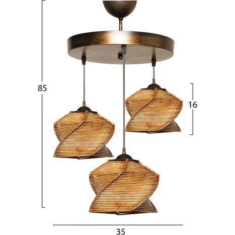 ΦΩΤΙΣΤΙΚΟ ΟΡΟΦΗΣ ΕΣΩΤΕΡΙΚΟΥ ΧΩΡΟΥ 3 ΤΜΧ HM7493 35x85 εκ.