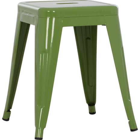 ΣΚΑΜΠΩ ΜΕΤΑΛΛΙΚΟ HM0096.23 MELITA ΣΕ LIGHT OLIVE GREEN 39x39x46 εκ.