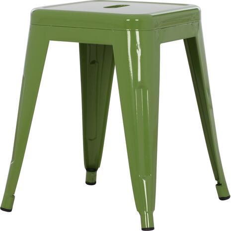 ΣΚΑΜΠΩ ΜΕΤΑΛΛΙΚΟ HM0096.23 MELITA ΣΕ LIGHT OLIVE GREEN 39x39x46 εκ.