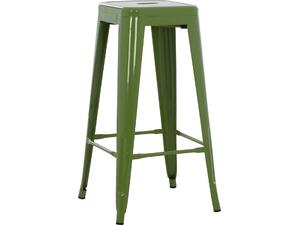 ΣΚΑΜΠΟ BAR ΜΕΤΑΛΛΙΚΟ MELITA ΣΕ LIGHT OLIVE GREEN HM8642.13 43x43x78 εκ.