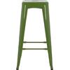 ΣΚΑΜΠΟ BAR ΜΕΤΑΛΛΙΚΟ MELITA ΣΕ LIGHT OLIVE GREEN HM8642.13 43x43x78 εκ.