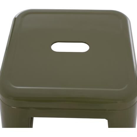 ΣΚΑΜΠΟ BAR ΜΕΤΑΛΛΙΚΟ MELITA ΣΕ DARK OLIVE GREEN HM8642.03 43x43x78 εκ.