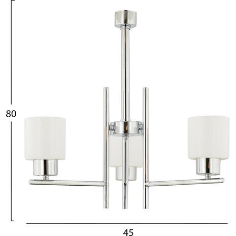 ΦΩΤΙΣΤΙΚΟ ΟΡΟΦΗΣ 3ΦΩΤΟ ΑΣΗΜΙ HM7540.03 45x80 εκ.