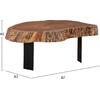 ΤΡΑΠΕΖΙ ΣΑΛΟΝΙΟΥ BRIGGS ΜΕ ΞΥΛΟ ΑΚΑΚΙΑΣ HM8776.11 80-87x50-83x40Yεκ.