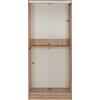 ΝΤΟΥΛΑΠΑ ΣΥΡΟΜΕΝΗ ADLER ΜΕΛΑΜΙΝΗΣ 90x45x210Yεκ. SONAMA OAK 2ΦΥΛΛΗ HM2436.01