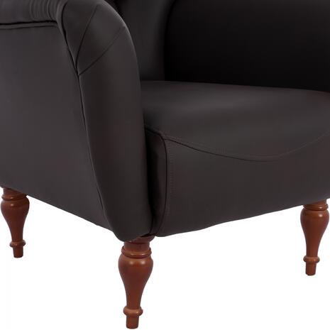 ΠΟΛΥΘΡΟΝΑ ΜΠΕΡΖΕΡΑ Τ. CHESTERFIELD ΣΕ ΧΡΩΜΑ ΚΑΦΕ HM9217.03 87x88x100 εκ. (Καφέ)