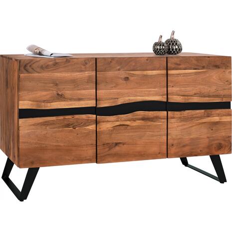 ΜΠΟΥΦΕΣ ALICIA ΑΠΟ ΜΑΣΙΦ ΞΥΛΟ ΑΚΑΚΙΑΣ ΦΥΣΙΚΟ HM8173.11 148x43x86Υ εκ.