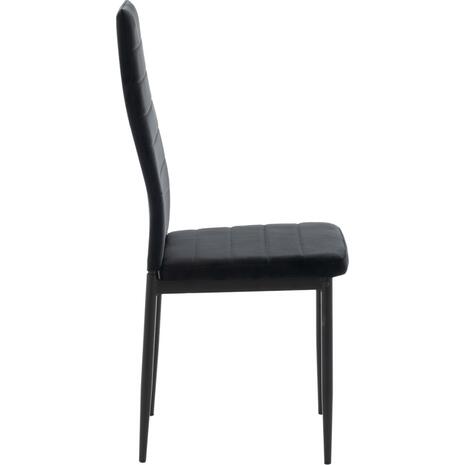 ΚΑΡΕΚΛΑ ΜΕΤΑΛΛΙΚΗ LADY HM0037.34 ΜΑΥΡΟ ΒΕΛΟΥΔΟ ME ΜΕΤΑΛΛΙΚΟ ΣΚΕΛΕΤΟ K/D (σετ 4 τεμαχίων) (Μαύρο)