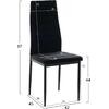 ΚΑΡΕΚΛΑ ΜΕΤΑΛΛΙΚΗ LADY HM0037.34 ΜΑΥΡΟ ΒΕΛΟΥΔΟ ME ΜΕΤΑΛΛΙΚΟ ΣΚΕΛΕΤΟ K/D (σετ 4 τεμαχίων) (Μαύρο)