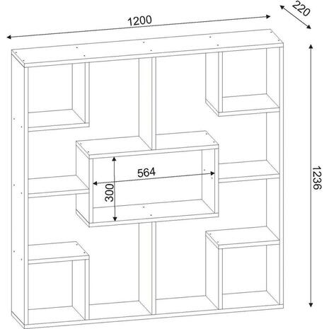 ΒΙΒΛΙΟΘΗΚΗ YOLANTHE ΜΕΛΑΜΙΝΗΣ HM9029.01 ΛΕΥΚΗ 120x22x123,6Υ εκ.