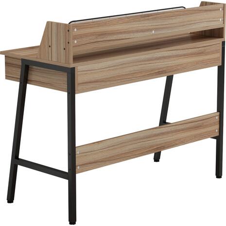 ΓΡΑΦΕΙΟ OLIVIER HM2129.02 ΜΕΛΑΜΙΝΗ ΣΕ ΚΑΡΥΔΙ-ΜΑΥΡΟ-ΜΑΥΡΟΣ ΜΕΤΑΛΛΙΚΟΣ ΣΚΕΛΕΤΟΣ 104x48x89Υεκ