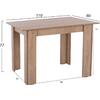 ΤΡΑΠΕΖΙ ΚΟΥΖΙΝΑΣ HM2428.01 KELVIN SONOMA OAK 110x80x77Υεκ.