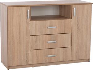 ΜΠΟΥΦΕΣ ΜΕ 2 ΝΤΟΥΛΑΠΙΑ Κ 3 ΣΥΡΤΑΡΙΑ ADLER SONAMA OAK HM2430 120X45X85Yεκ.