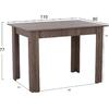ΤΡΑΠΕΖΙ ΚΟΥΖΙΝΑΣ HM2428.05, 110x80x77Υεκ., SONOMA OAK TRUFFLE