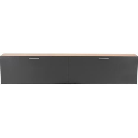 ΝΤΟΥΛΑΠΙ ΤΟΙΧΟΥ JADEY HM2405.10 SONAMA ΓΚΡΙ 180x24x37 εκ.
