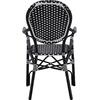 ΠΟΛΥΘΡΟΝΑ ΑΛΟΥΜΙΝΙΟΥ BAMBOO LOOK ΜΕ ΜΑΥΡΟ ΛΕΥΚΟ WICKER HM5793.02 56X63X96Y εκ.
