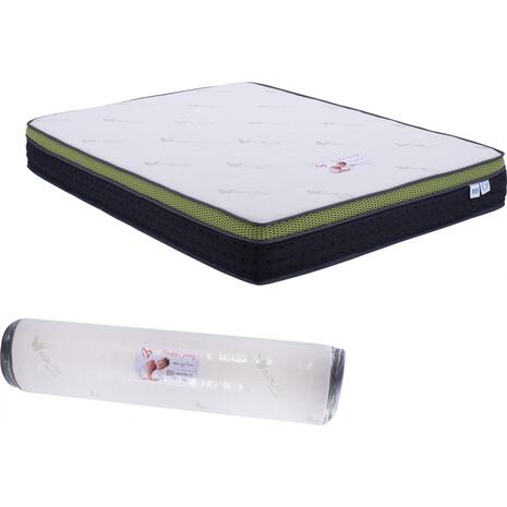 ΣΤΡΩΜΑ HM370.15 ALOE VERA POCKET SPRING ΑΝΩΣΤΡΩΜΑ MEMORY FOAM 150X200(ROLL PACKING)