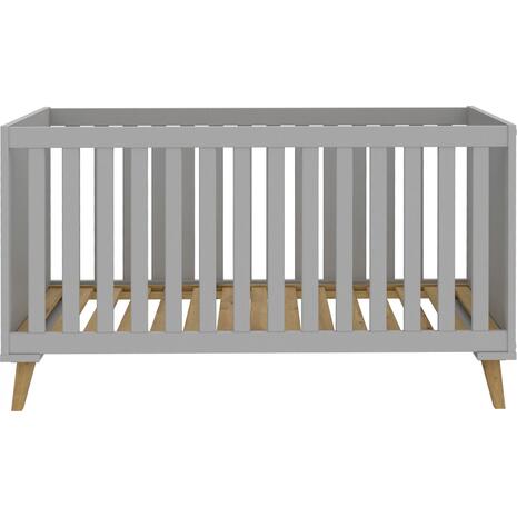 ΒΡΕΦΙΚΟ ΚΡΕΒΑΤΙ BAMBINI HM8841 ΑΝΟΙΧΤΟ ΓΚΡΙ ΦΥΣΙΚΟ 144,8 x76,9x83,4Υ εκ.