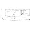 ΤΡΑΠΕΖΙ ΣΑΛΟΝΙΟΥ OTTO HM8815 ΣΤΑΧΤΙ ΜΑΥΡΟ 110x60x33 εκ.