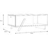 ΤΡΑΠΕΖΙ ΣΑΛΟΝΙΟΥ OTTO HM8815 ΣΤΑΧΤΙ ΜΑΥΡΟ 110x60x33 εκ.