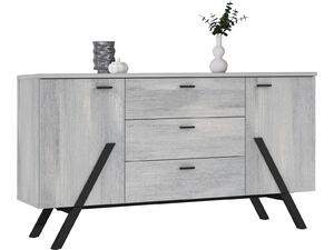 ΜΠΟΥΦΕΣ ΜΕΛΑΜΙΝΗΣ OTTO HM8813 ΣΤΑΧΤΙ ΜΑΥΡΟ 159x39x65 εκ.