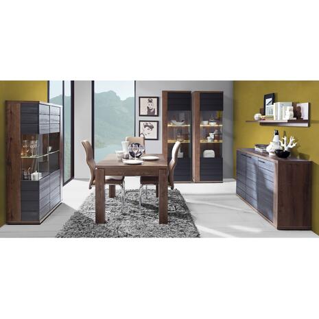 ΒΙΤΡΙΝΑ ΜΕΛΑΜΙΝΗΣ RYKER HM8855 ΚΑΡΥΔΙ ΓΚΡΙ 62,1x41,6x197,1 εκ.