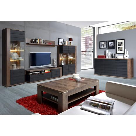 ΒΙΤΡΙΝΑ ΜΕΛΑΜΙΝΗΣ RYKER HM8855 ΚΑΡΥΔΙ ΓΚΡΙ 62,1x41,6x197,1 εκ.