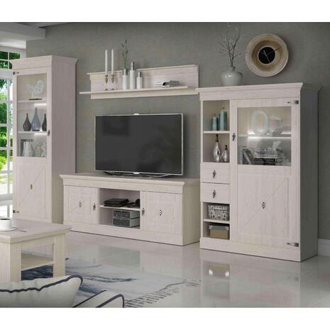 ΒΙΤΡΙΝΑ ΜΕΛΑΜΙΝΗΣ LANCE HM8850 ΛΕΥΚΟ ANTIQUE 71,9x45x205,6 εκ.