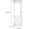 ΒΙΤΡΙΝΑ ΜΕΛΑΜΙΝΗΣ LANCE HM8850 ΛΕΥΚΟ ANTIQUE 71,9x45x205,6 εκ.