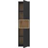 ΒΙΤΡΙΝΑ ΜΕΛΑΜΙΝΗΣ LUCA HM8830 ΜΑΥΡΟ ΦΥΣΙΚΟ 49,8x41,5x195,1 εκ.