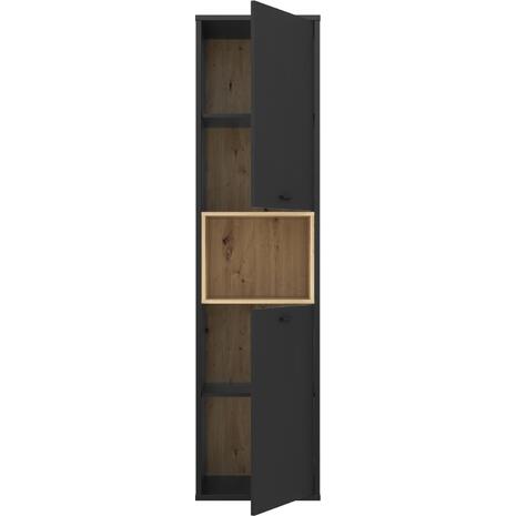 ΒΙΤΡΙΝΑ ΜΕΛΑΜΙΝΗΣ LUCA HM8830 ΜΑΥΡΟ ΦΥΣΙΚΟ 49,8x41,5x195,1 εκ.