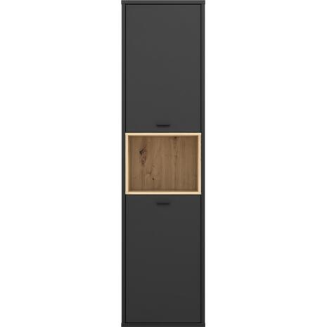 ΒΙΤΡΙΝΑ ΜΕΛΑΜΙΝΗΣ LUCA HM8830 ΜΑΥΡΟ ΦΥΣΙΚΟ 49,8x41,5x195,1 εκ.