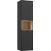 ΒΙΤΡΙΝΑ ΜΕΛΑΜΙΝΗΣ LUCA HM8830 ΜΑΥΡΟ ΦΥΣΙΚΟ 49,8x41,5x195,1 εκ.
