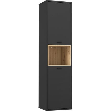 ΒΙΤΡΙΝΑ ΜΕΛΑΜΙΝΗΣ LUCA HM8830 ΜΑΥΡΟ ΦΥΣΙΚΟ 49,8x41,5x195,1 εκ.