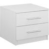 ΚΟΜΟΔΙΝΟ ΜΕΛΑΜΙΝΗΣ CHELSEA HM2220.05 ΛΕΥΚΟ 48x40,5x41,5 εκ.