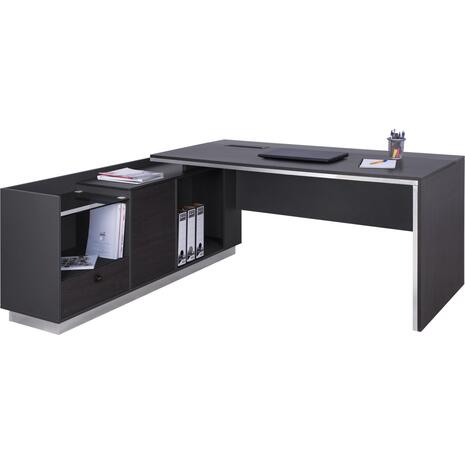 ΓΡΑΦΕΙΟ ΕΠΑΓΓΕΛΜΑΤΙΚΟ ΑΡΙΣΤΕΡΗ ΓΩΝΙΑ ROSEWOOD HM2112L 200X160X76Υ εκ.