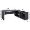 ΓΡΑΦΕΙΟ ΕΠΑΓΓΕΛΜΑΤΙΚΟ ΔΕΞΙΑ ΓΩΝΙΑ ROSEWOOD HM2112R 200X160X76Υ εκ.