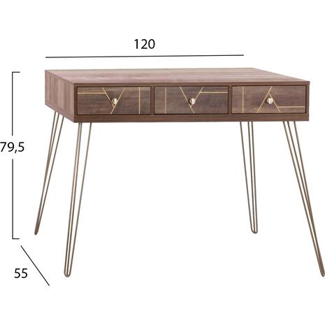 ΚΟΝΣΟΛΑ KAITLYN HM8653 ΚΑΡΥΔΙ ΜΕ ΧΡΥΣΟ 120x55x79,5Y εκ.