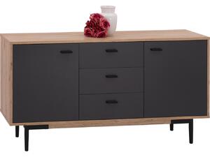 ΜΠΟΥΦΕΣ MARGARIT HM8681 ΜΑΥΡΟ ΜΕ ΦΥΣΙΚΟ 150x39x78Υ εκ.